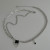 Серебристая цепочка с кулоном в форме сердца CJH78297