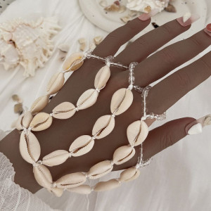 Браслет слейв морская душа с ракушками CJP03186