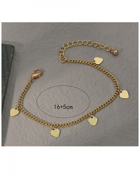 Браслет с цепочкой и звездами R80240