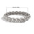 Браслет жесткий из крупных металлических бусин CJL16312