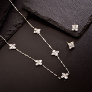 Стальной комплект бижутерии CJR55547