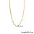 Золотистая цепочка утонченного якорного плетения CJL32421