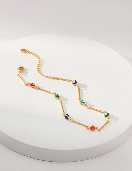 Браслет с разноцветными кристаллами Z29606