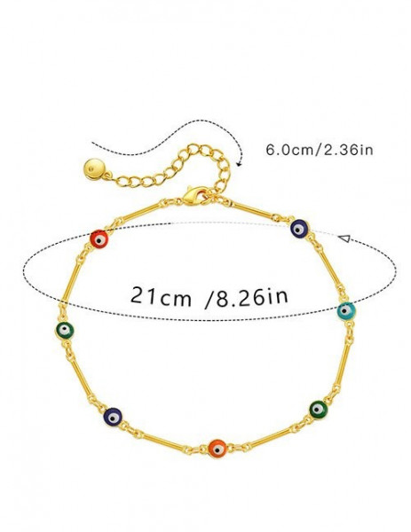 Браслет с разноцветными кристаллами Z29606