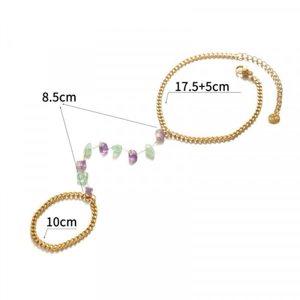Слейв-браслет восточная сказка с цветными бусинами CJF14730