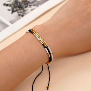 Браслет из бисера и цепочек M96233