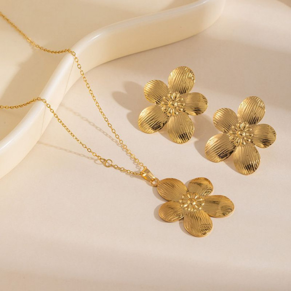 Стальной комплект бижутерии CJT22622