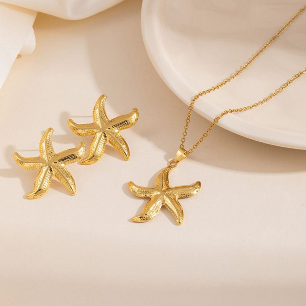 Стальной комплект бижутерии CJT22622