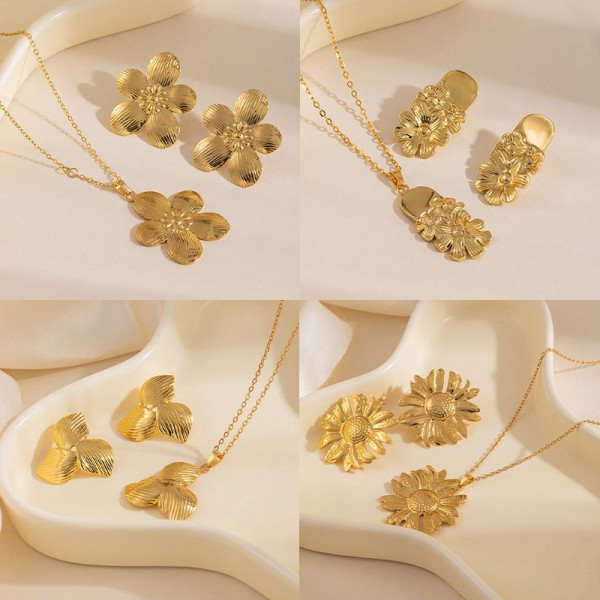 Стальной комплект бижутерии CJT22622