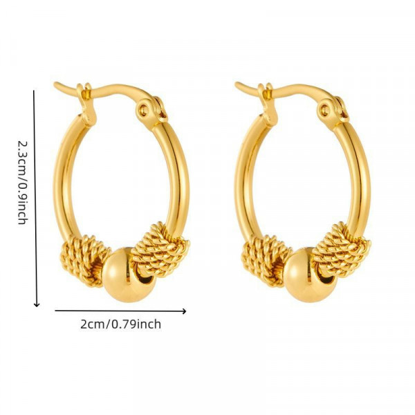 Серьги сталь CJH88524