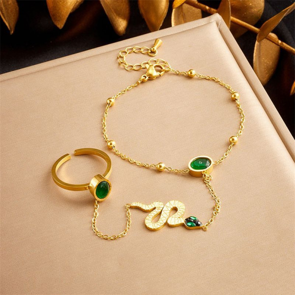 Слейв-браслет небесная лазурь с этническим орнаментом CJF41299