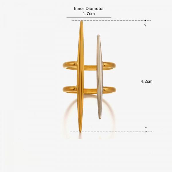Широкое стальное кольцо с гравировкой в виде солнца и звезд CJN25417