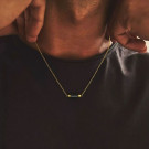 Цепочка с тонкой горизонтальной подвеской перекладиной CJT24288