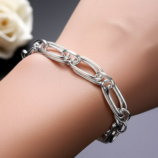 Браслет медный с напылением серебром 1J11866CJJ