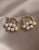 Элегантные серьги-пусеты жемчужные гроздья R77491MSK
