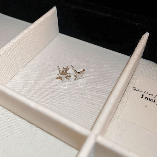 Миниатюрные серьги-пусеты Звезды CJC27121