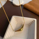 Золотистая цепочка с изогнутой трубкой CJJ08833