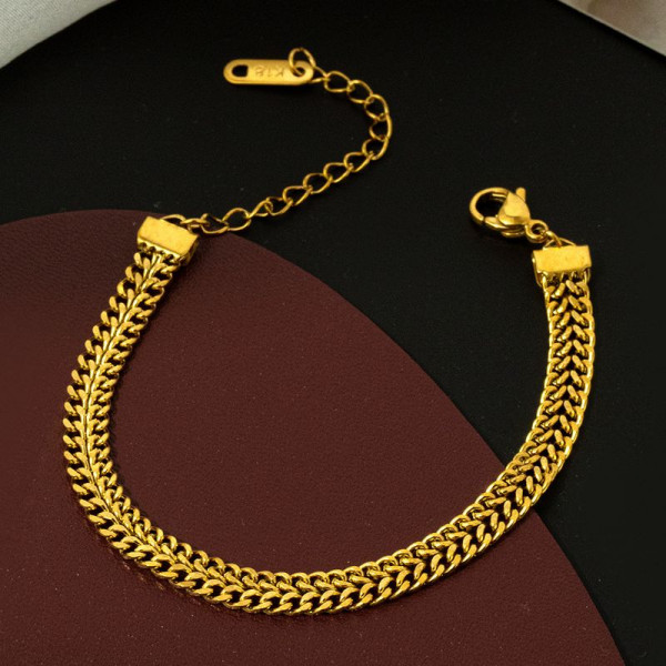 Браслет плоского плетения в стиле современная классика 1J12139CJJ