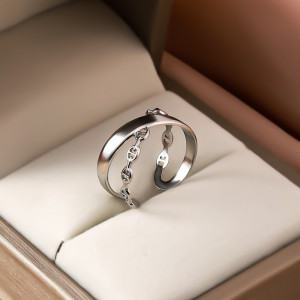 Двойное кольцо с соединительным звеном J10335CJJ