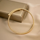 Шейный обруч фактурный с плетением косичка CJH24399