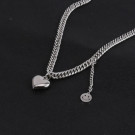 Цепочка-галстук с объемным сердцем и монетой CJH82285