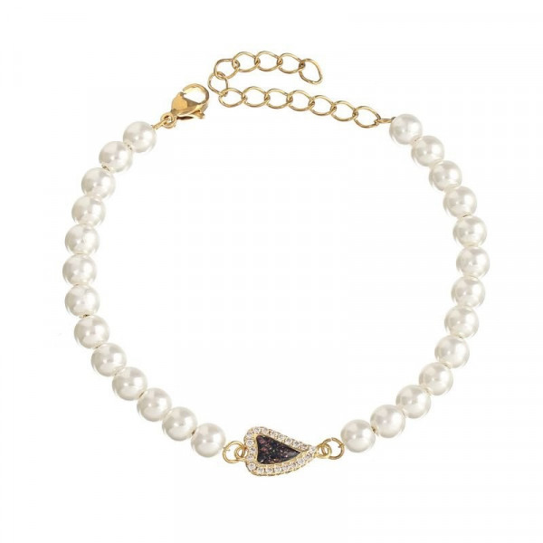 Браслет двойная цепочка с сердцем N83510