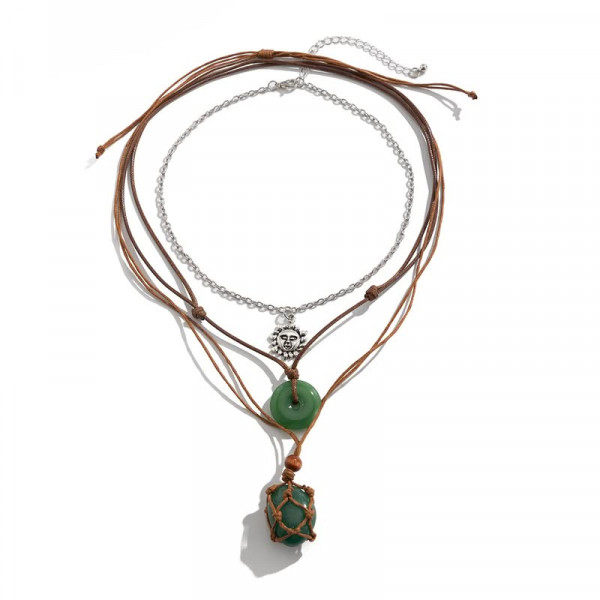 Колье многослойное с кулоном 1J11663CJJ