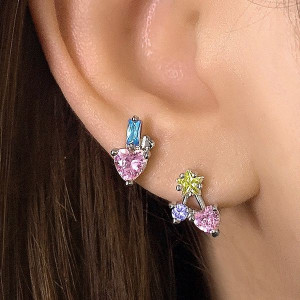 Серьги медь с напылением золотом J11016CJJ