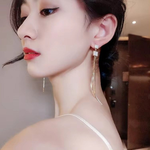 Серьги ювелирный сплав с серебряным гвоздиком J10421CJJ