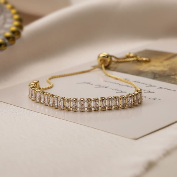 Браслет-дорожка из цветных камней N78337