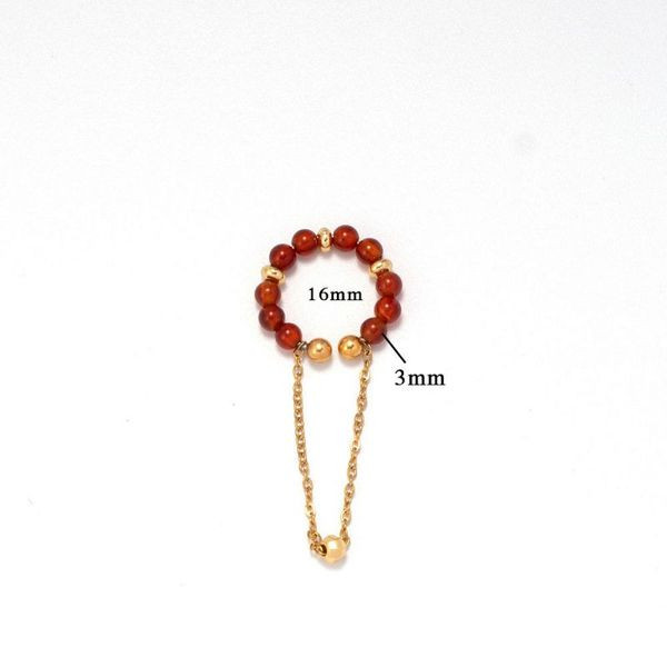 Многослойный кафф с бусинами и цепями CJL42056