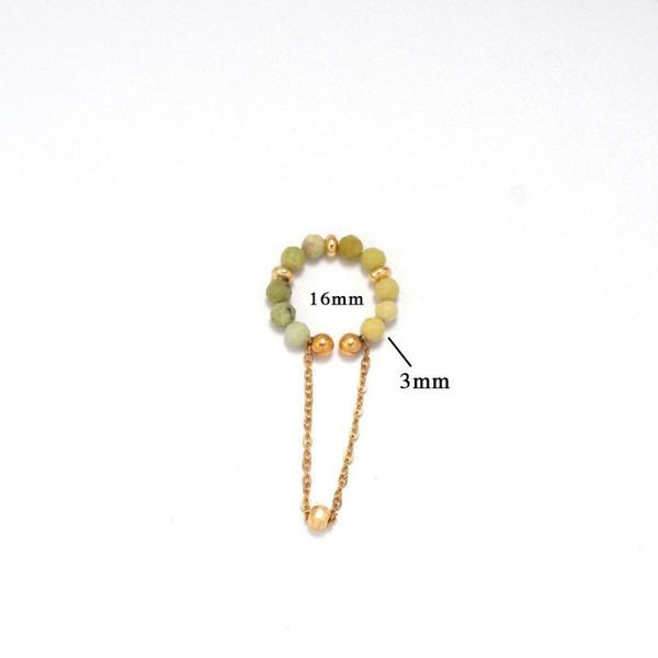 Многослойный кафф с бусинами и цепями CJL42056