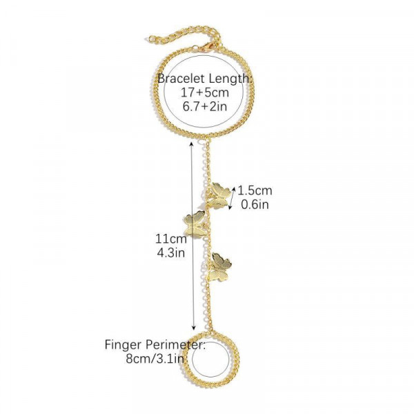 Слейв-браслет капля бирюзы в стиле минимализм CJF45859