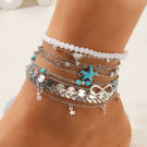 Браслет на ногу с морской символикой CJH65269