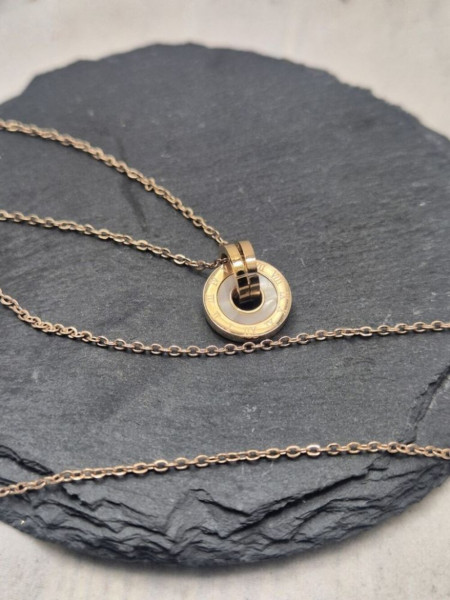 Колье медицинская сталь с напылением золотом J10511CJJ