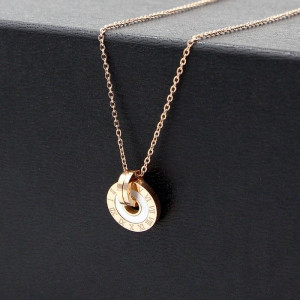 Колье медицинская сталь с напылением золотом J10511CJJ