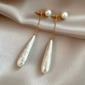 Серьги длинные ювелирный сплав жемчуг 1J11802CJJ