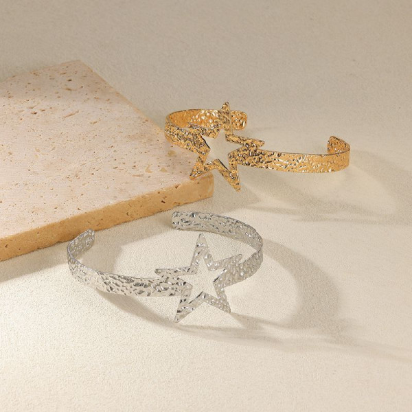 Браслет жесткий сетчатый с многорядным плетением CJL28286