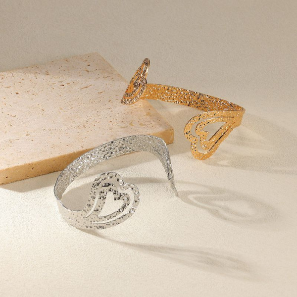 Браслет жесткий сетчатый с многорядным плетением CJL28286