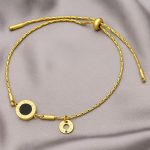 Браслет титановая сталь напыление золотом 1J12142CJJ