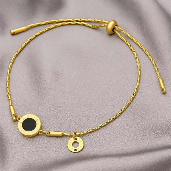 Браслет со вставкой в стиле римской классики и застежкой-слайдером 1J12142CJJ