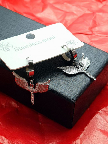 Серьги стальные скипетр J10214CJJ