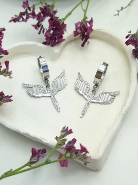 Серьги стальные скипетр J10214CJJ