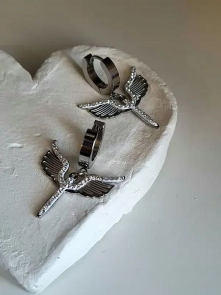 Серьги стальные скипетр J10214CJJ