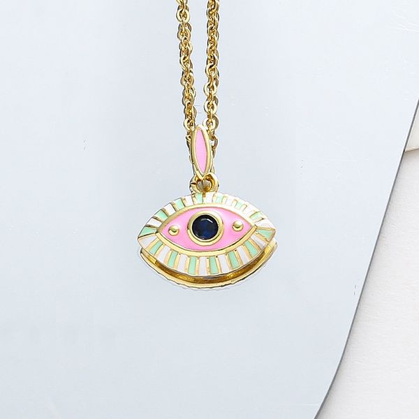 Золотистая Цепочка с веерной подвеской и кристаллами CJL46995