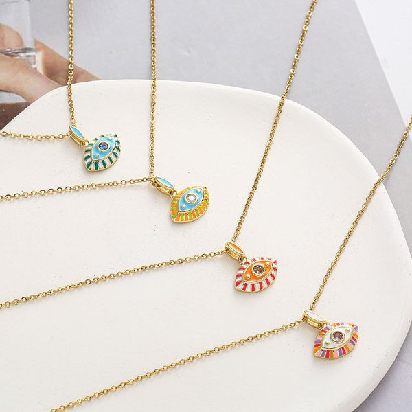 Золотистая Цепочка с веерной подвеской и кристаллами CJL46995