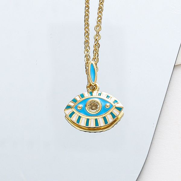 Золотистая Цепочка с веерной подвеской и кристаллами CJL46995