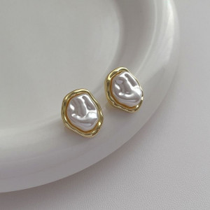 Серьги-пусеты «Морской перламутр» N00534