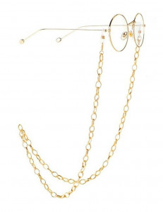 Золотистая якорная цепочка для очков с надежными держателями D76501MSK