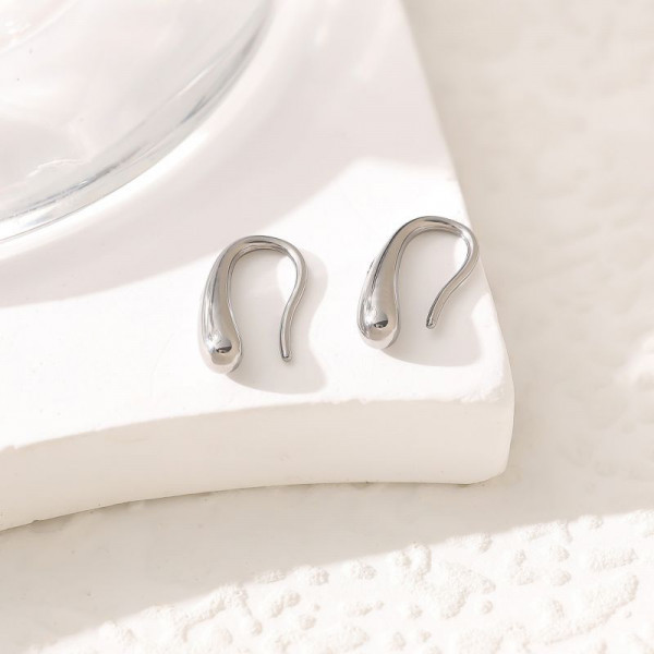 Серьги Капли лаконичные CJP45216